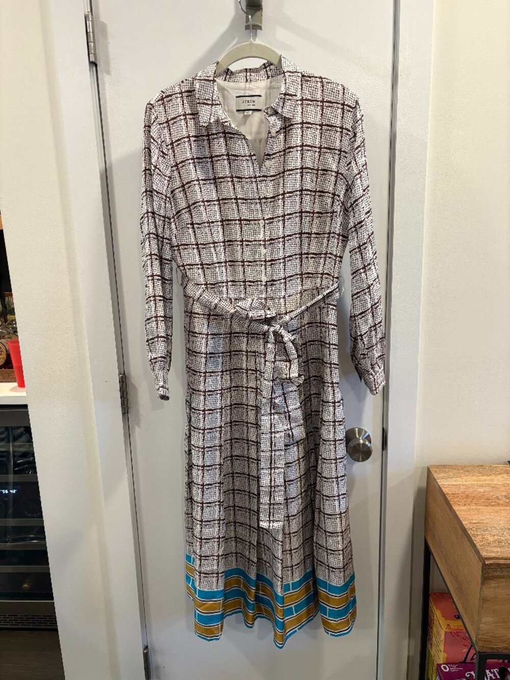 J Crew Collection Pleated shirtdress in silk-twill size 6